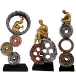 Futuristic Machine Man Idols Set of 3 - A Unique Blend of Art and Technology