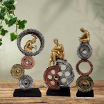 Futuristic Machine Man Idols Set of 3 - A Unique Blend of Art and Technology
