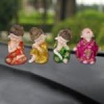 Set of 4 Adorable Baby Buddha Idols - Invite Serenity into Your Home
