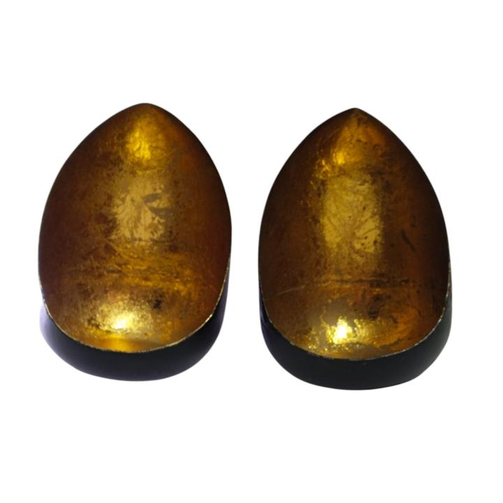 Designer Oval Shape Tealight Holder Set (Pack of 2) – Illuminate with Elegance
