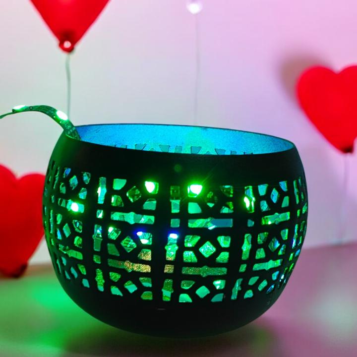 Designer Cup Tealight Holder Set (Pack of 2) – Elegant Lighting for Every Occasion