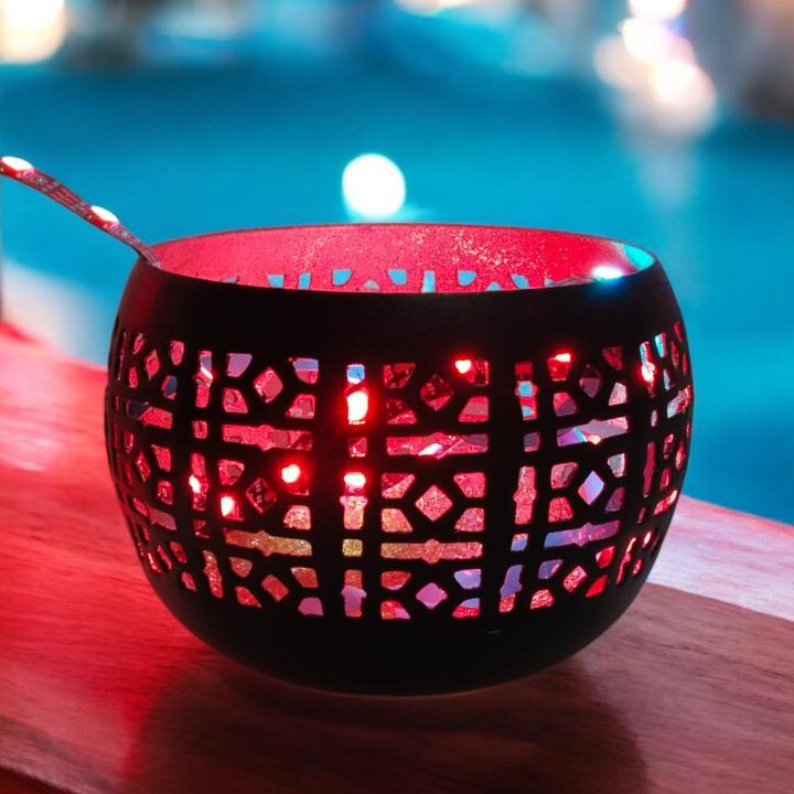 Designer Cup Tealight Holder Set (Pack of 2) – Elegant Lighting for Every Occasion