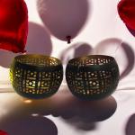 Designer Cup Tealight Holder Set (Pack of 2) – Elegant Lighting for Every Occasion