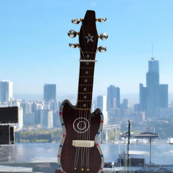 Artistic Miniature Guitar for Home Decor - Strings of Elegance