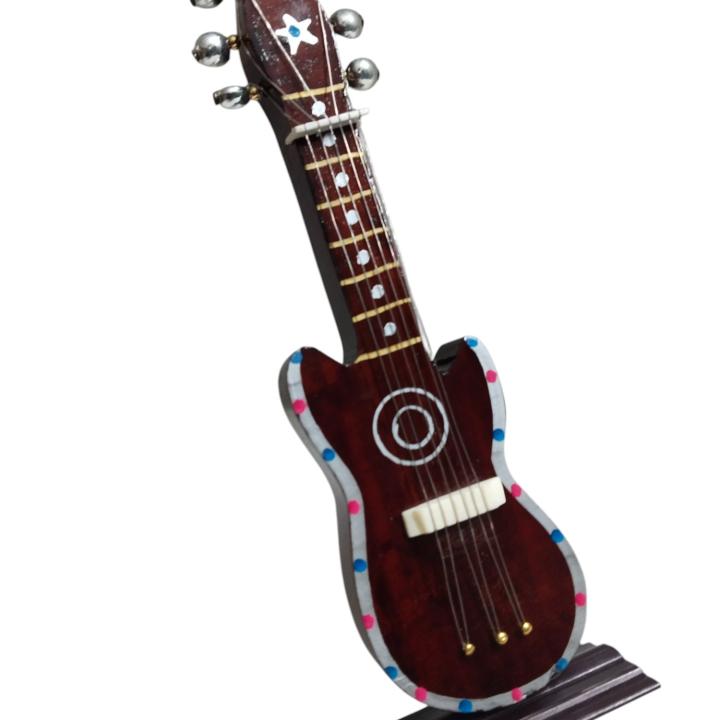 Artistic Miniature Guitar for Home Decor - Strings of Elegance
