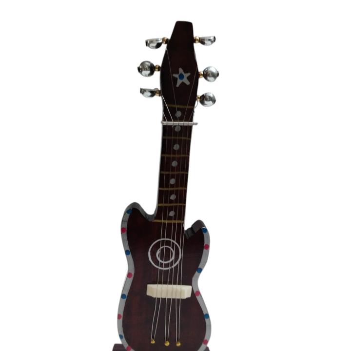 Artistic Miniature Guitar for Home Decor - Strings of Elegance
