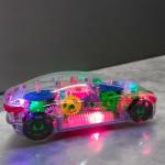 Transparent Concept Racing Car with Sound & Light – Fun Toy for Kids