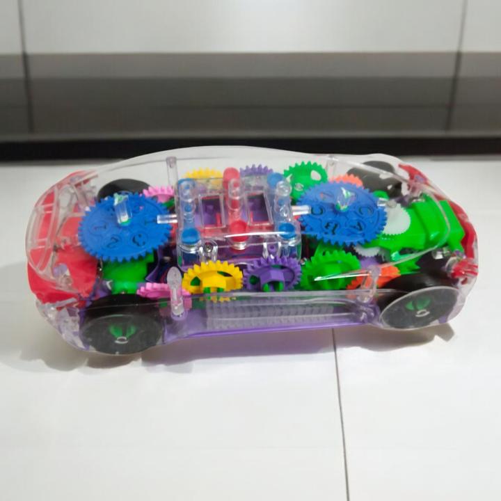 Transparent Concept Racing Car with Sound & Light – Fun Toy for Kids
