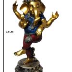 Standing Ganesha Idol in Natraj Pose - Divine & Artistic Home Decor for Spiritual Balance
