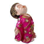Adorable Baby Pink Buddha Idol - Invite Serenity into Your Home