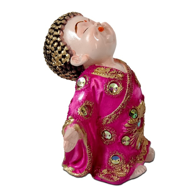 Adorable Baby Pink Buddha Idol - Invite Serenity into Your Home