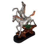 Graceful Horse Pair Idol for Elegant Home Decor