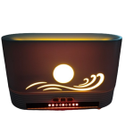 Fire Humidifier with Aroma Diffuser - Multi-Color LED and Remote Control for Ultimate Relaxation