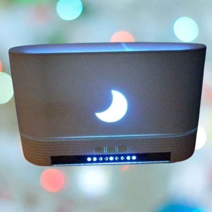 Fire Humidifier with Aroma Diffuser - Multi-Color LED and Remote Control for Ultimate Relaxation
