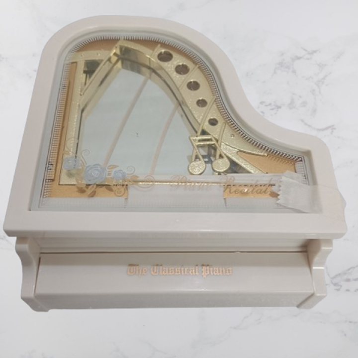 Elegant Dancing Lady on Piano Figurine - Perfect Blend of Art and Music