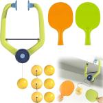 Hanging Table Tennis  Set - Portable Indoor Ping Pong Game with 2 Rackets & 6 Balls - Perfect for Parent-Child Interaction & Indoor Fun