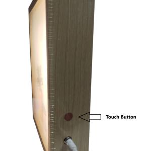 Wooden Double-Sided Photo Frame with 3-Mode Touch LED Light – A Perfect Blend of Elegance & Innovation