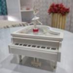 Elegant Dancing Lady on Piano Figurine - Perfect Blend of Art and Music